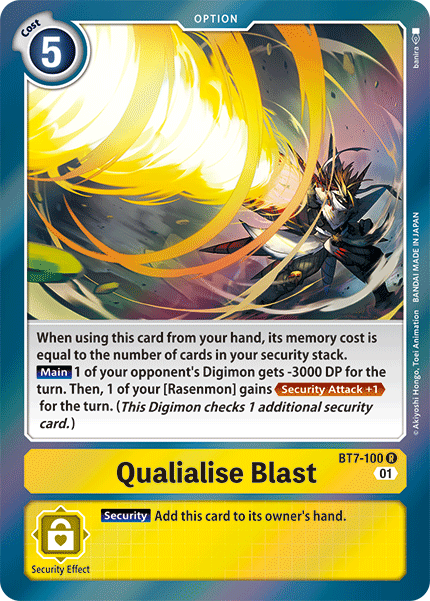 Qualialise Blast (BT7-100) Rare