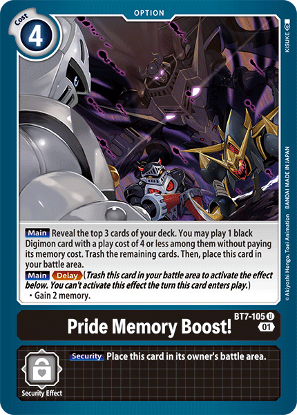 Pride Memory Boost! (BT7-105) Uncommon