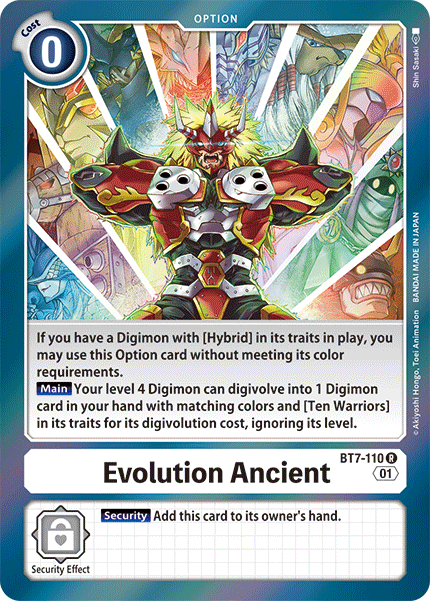 Evolution Ancient (BT7-110) Rare