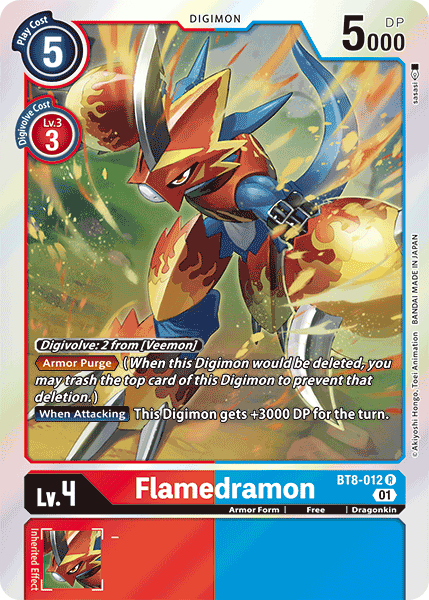 Flamedramon (BT8-012) Rare