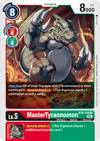 MasterTyrannomon (BT8-016) Common