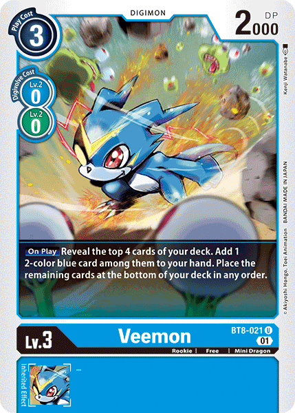 Veemon (BT8-021) Uncommon