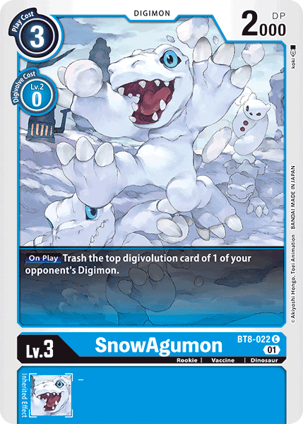 SnowAgumon (BT8-022) Common