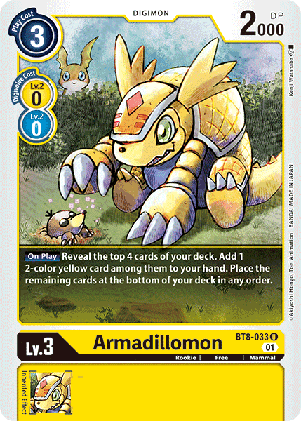 Armadillomon (BT8-033) Uncommon