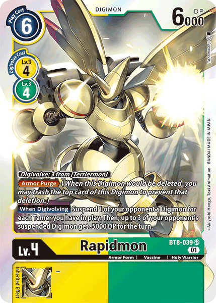 Rapidmon (BT8-039) Super Rare