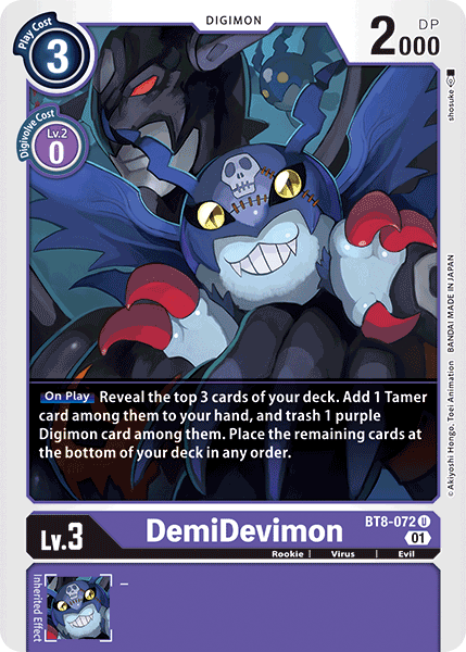 DemiDevimon (BT8-072) Uncommon