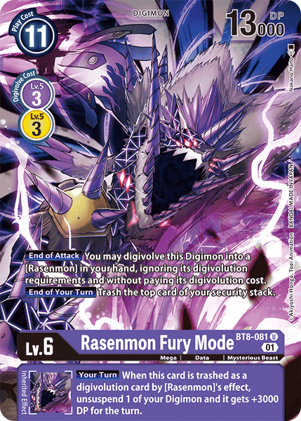 Rasenmon Fury Mode (BT8-081) Uncommon