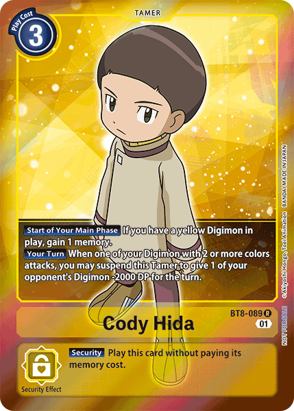 Cody Hida (BT8-089) Box Topper