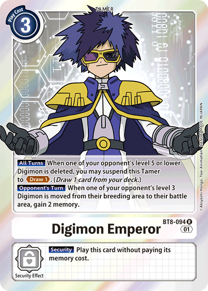 Digimon Emperor (BT8-094) Rare