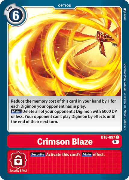 Crimson Blaze (BT8-097) Uncommon