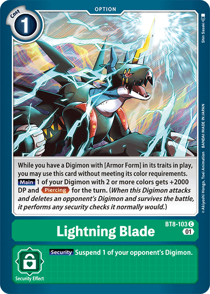 Lightning Blade (BT8-103) Common