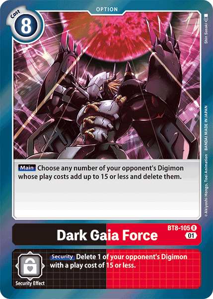 Dark Gaia Force (BT8-105) Rare