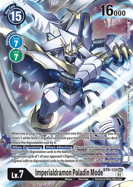 Imperialdramon Paladin Mode (BT8-112) Alternative Art