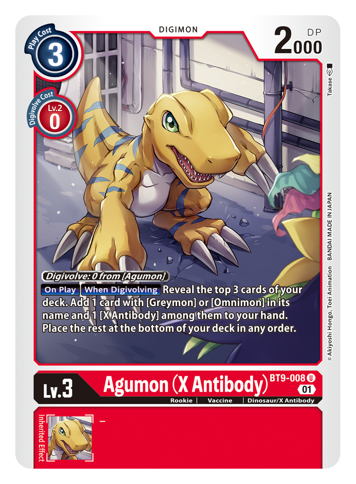 Agumon (X Antibody) (BT9-008) Uncommon