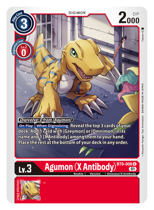 Agumon (X Antibody) (BT9-008) Uncommon