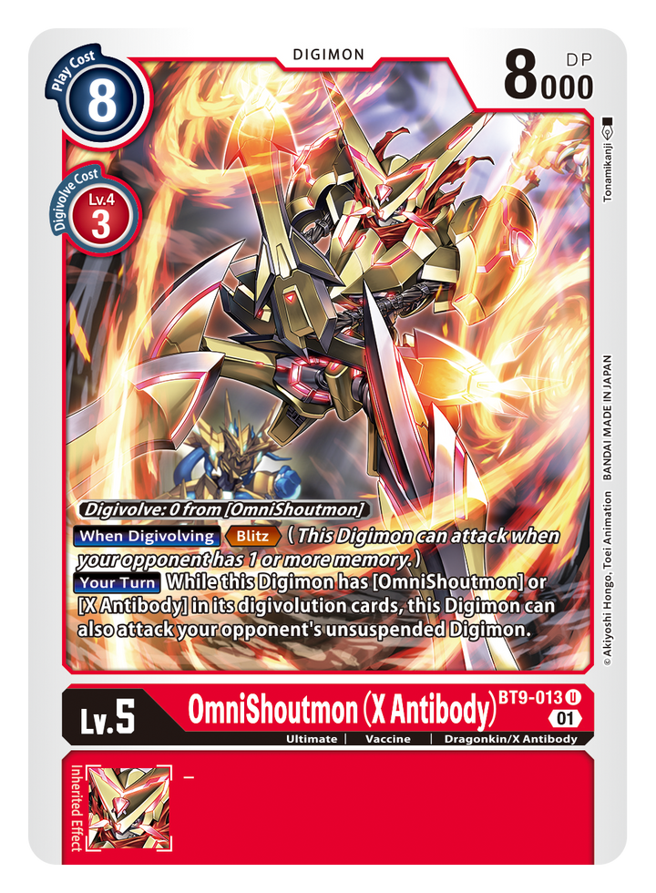 OmniShoutmon (X Antibody) (BT9-013) Uncommon