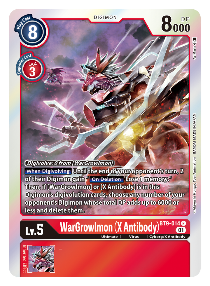 WarGrowlmon (X Antibody) (BT9-014) Rare