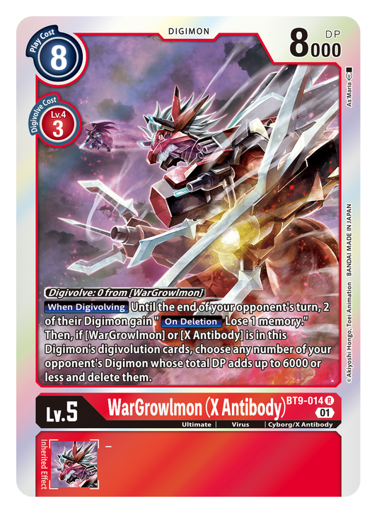 WarGrowlmon (X Antibody) (BT9-014) Rare