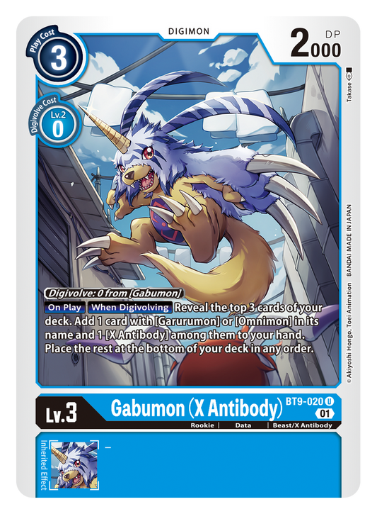 Gabumon (X Antibody) (BT9-020) Uncommon