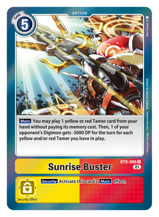 Sunrise Buster (BT9-099) Rare