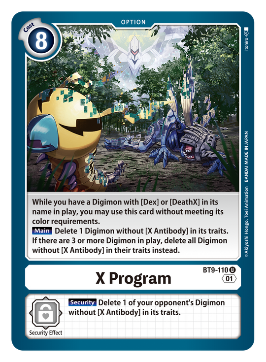 X Program (BT9-110) Uncommon