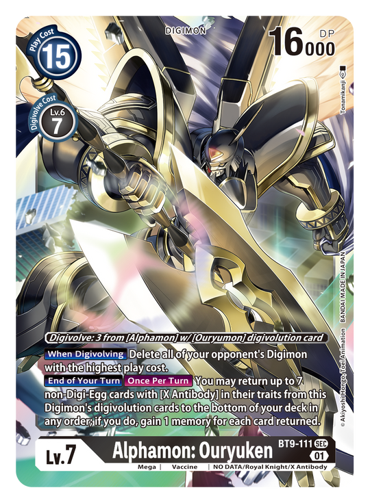 Alphamon: Ouryuken (BT9-111) Secret Rare