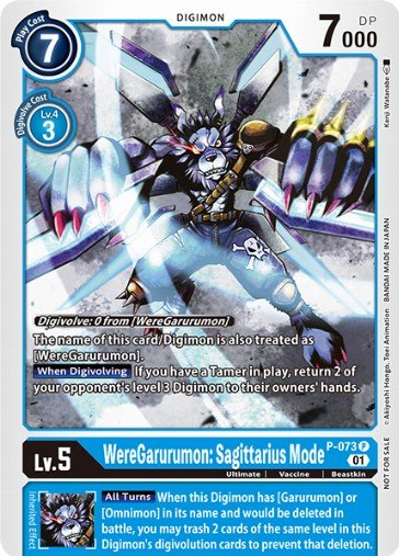 WereGarurumon: Sagittarius Mode (P-073) Promo non foil