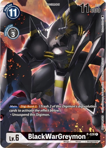 BlackWarGreymon (P-026) Promo (Winner Pack Across Time)