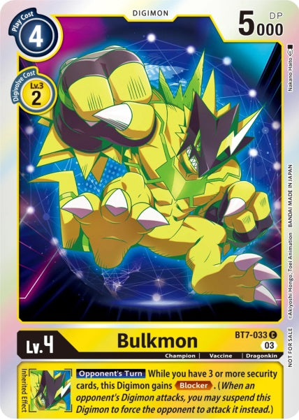 Bulkmon (BT7-033) (Official Tournament Pack Vol.11)