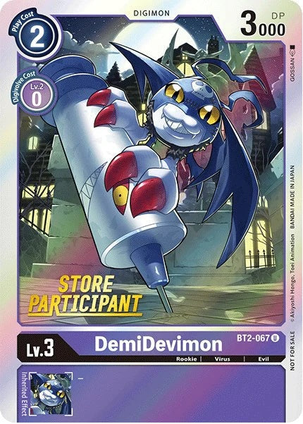 DemiDevimon (BT2-067) (Store Participant)
