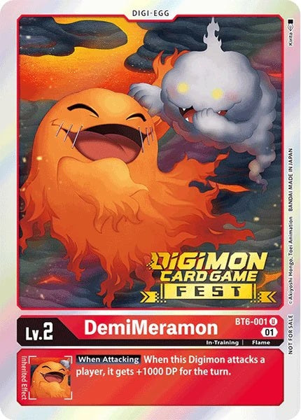 DemiMeramon (BT6-001) Fest Stamped