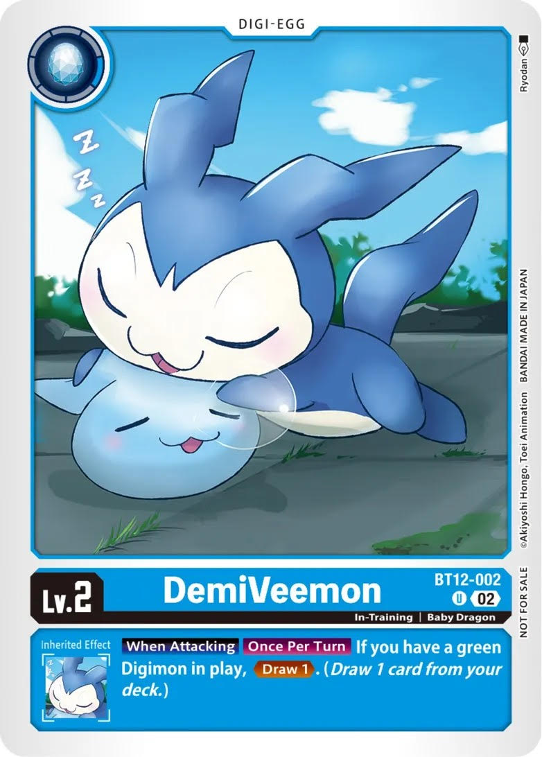 DemiVeemon (BT12-002) Uncommon The Beginning Tutorial Deck