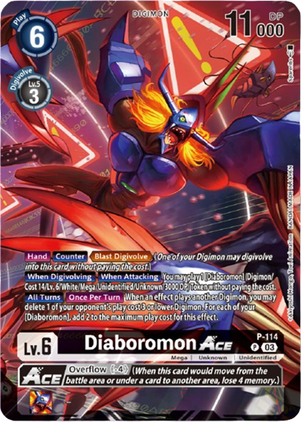 Diaboromon Ace (P-114) Alternate Art PB16