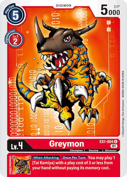 Greymon (EX1-004) Uncommon