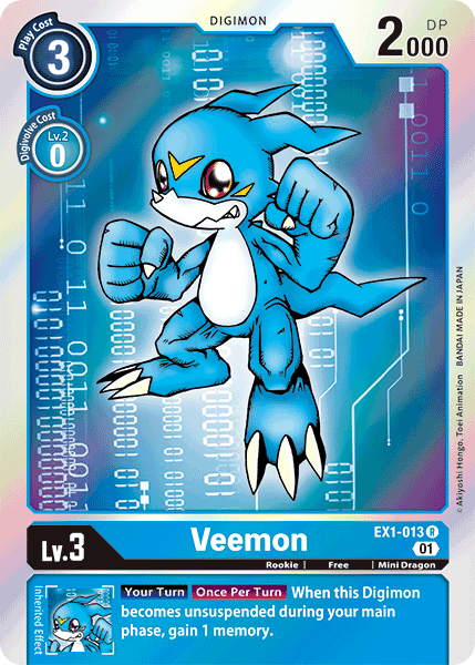 Veemon (EX1-013) Rare