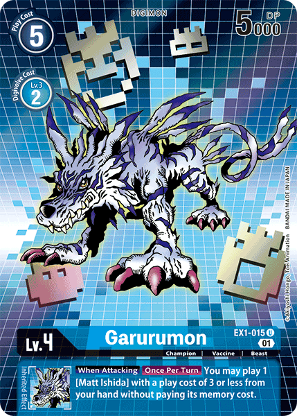 Garurumon (EX1-015) Alternative Art