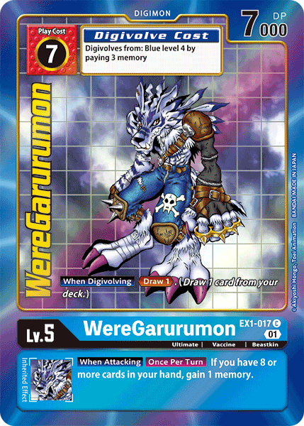 WereGarurumon (EX1-017) Alternative Art