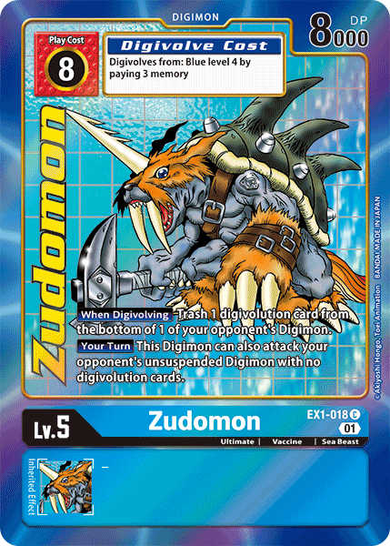 Zudomon (EX1-018) Alternative Art