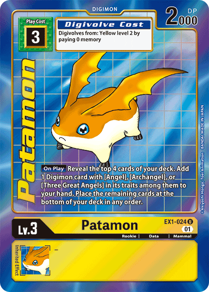 Patamon (EX1-024) Alternative Art