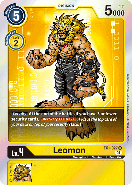 Leomon (EX1-027) Rare