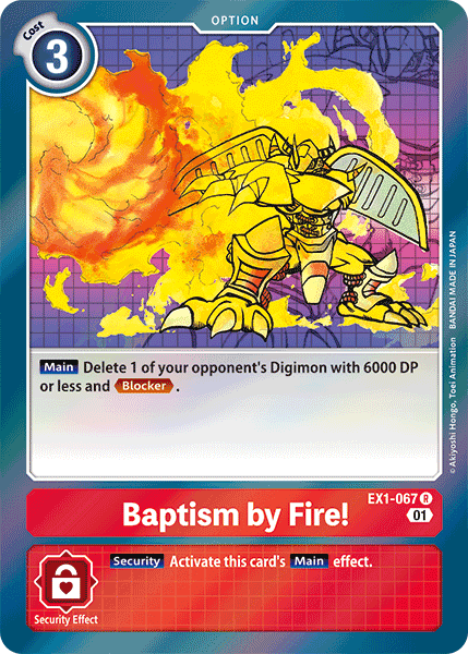 Baptism by Fire! (EX1-067) Rare