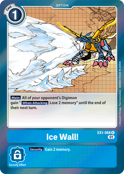 Ice Wall! (EX1-068) Rare