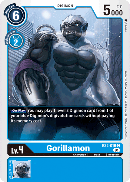 Gorillamon (EX2-016) Common