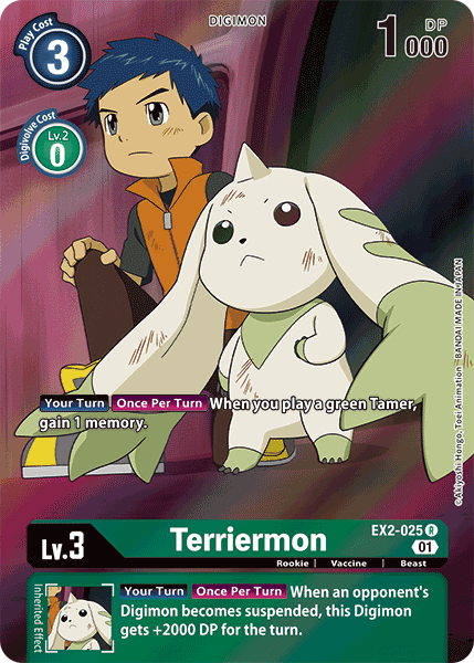 Terriermon (EX2-025) Alternative Art