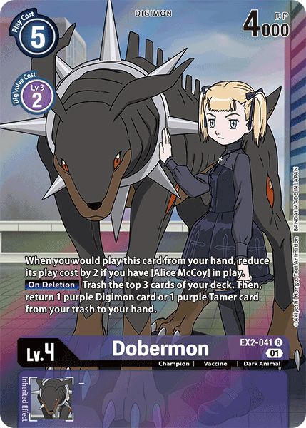 Dobermon (EX2-041) Alternative Art