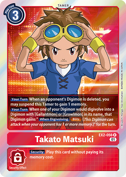 Takato Matsuki (EX2-056) Rare