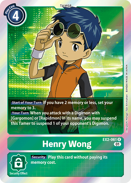 Henry Wong (EX2-061) Rare