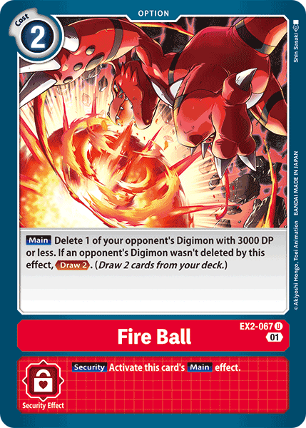 Fire Ball (EX2-067) Uncommon