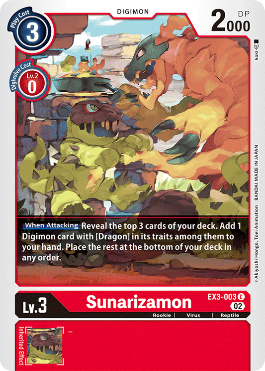 Sunarizamon (EX3-003) Common