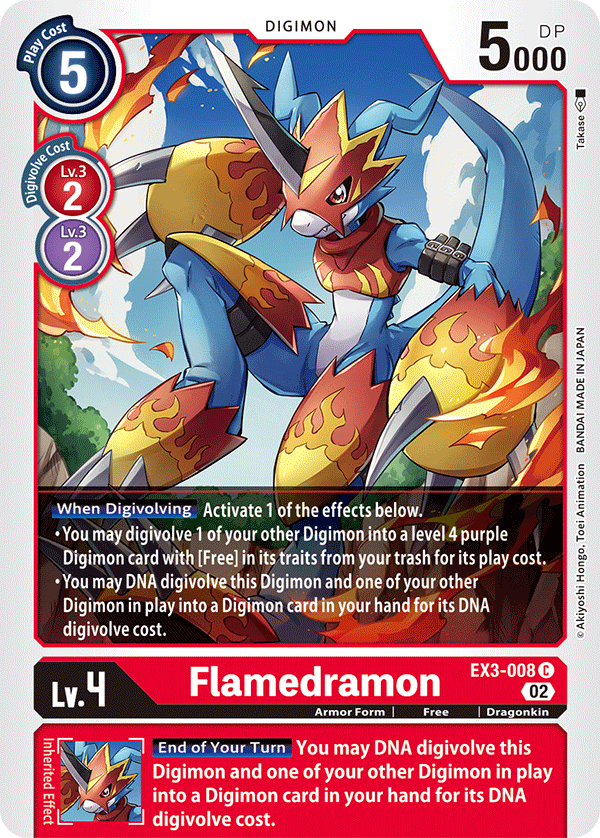 Flamedramon (EX3-008) Common